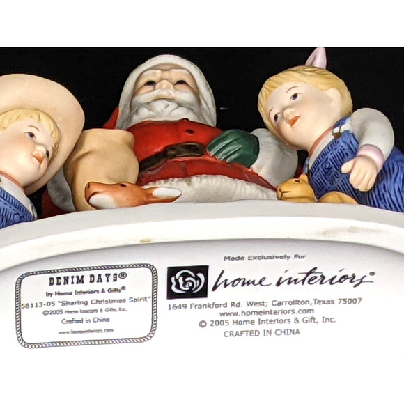 Home Interiors Denim Days SHARING CHRISTMAS SPIRIT 58113-05 RARE - Picture 11 of 12